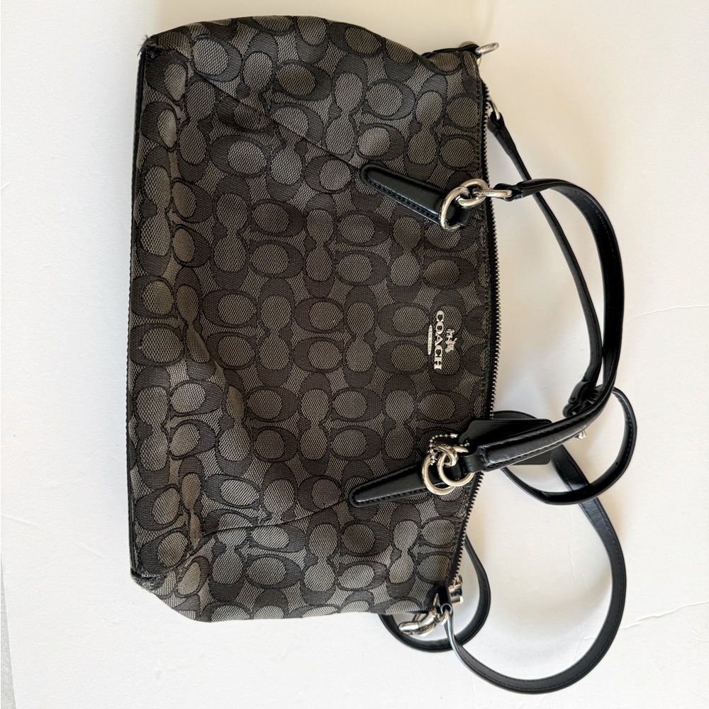 Coach Black Signature Tote Bag